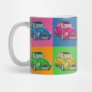 Classic Citroën Deux Chevaux 2CV Loose Sketch - Pop Art Mug